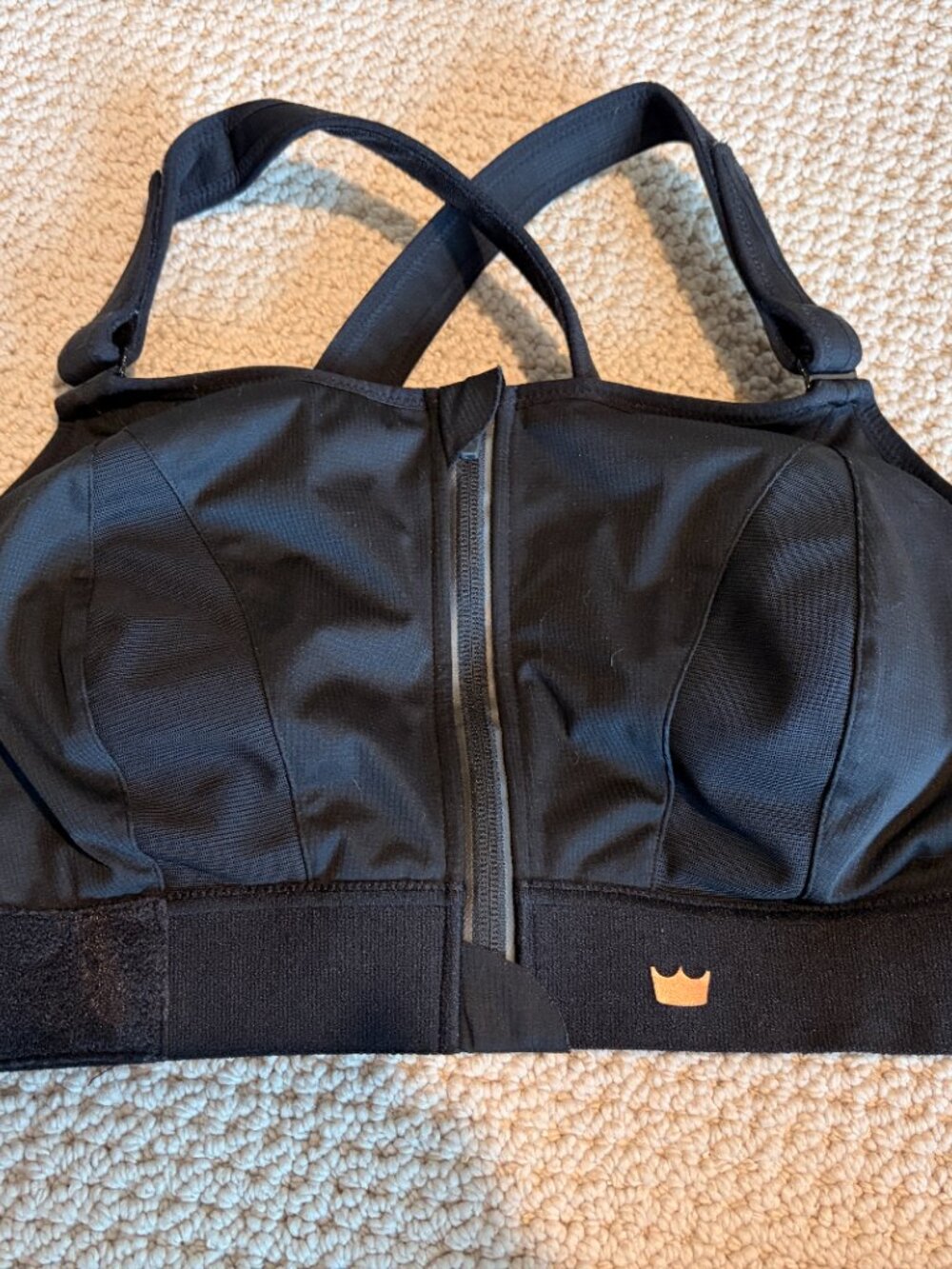 SHEFIT WOMEN'S HIGH IMPACT SPORTS BRA BLACK - Picture 5 of 9